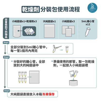 飼料／營養品分裝保存組（防潮配置）