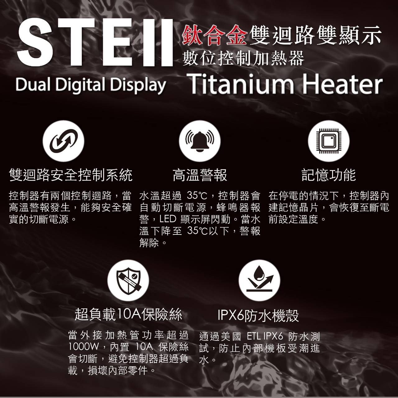 欣茂 STEII 鈦合金加溫棒 800W（600–950L）