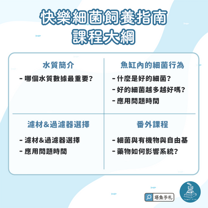 快樂細菌飼養指南-關於水質