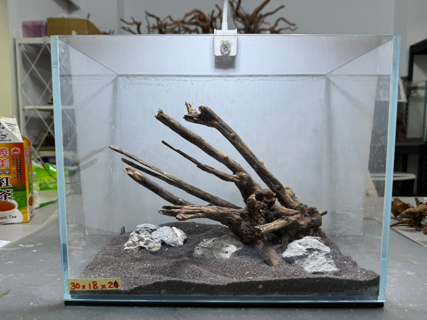 1尺標準缸(30*18*24) 沉木造景