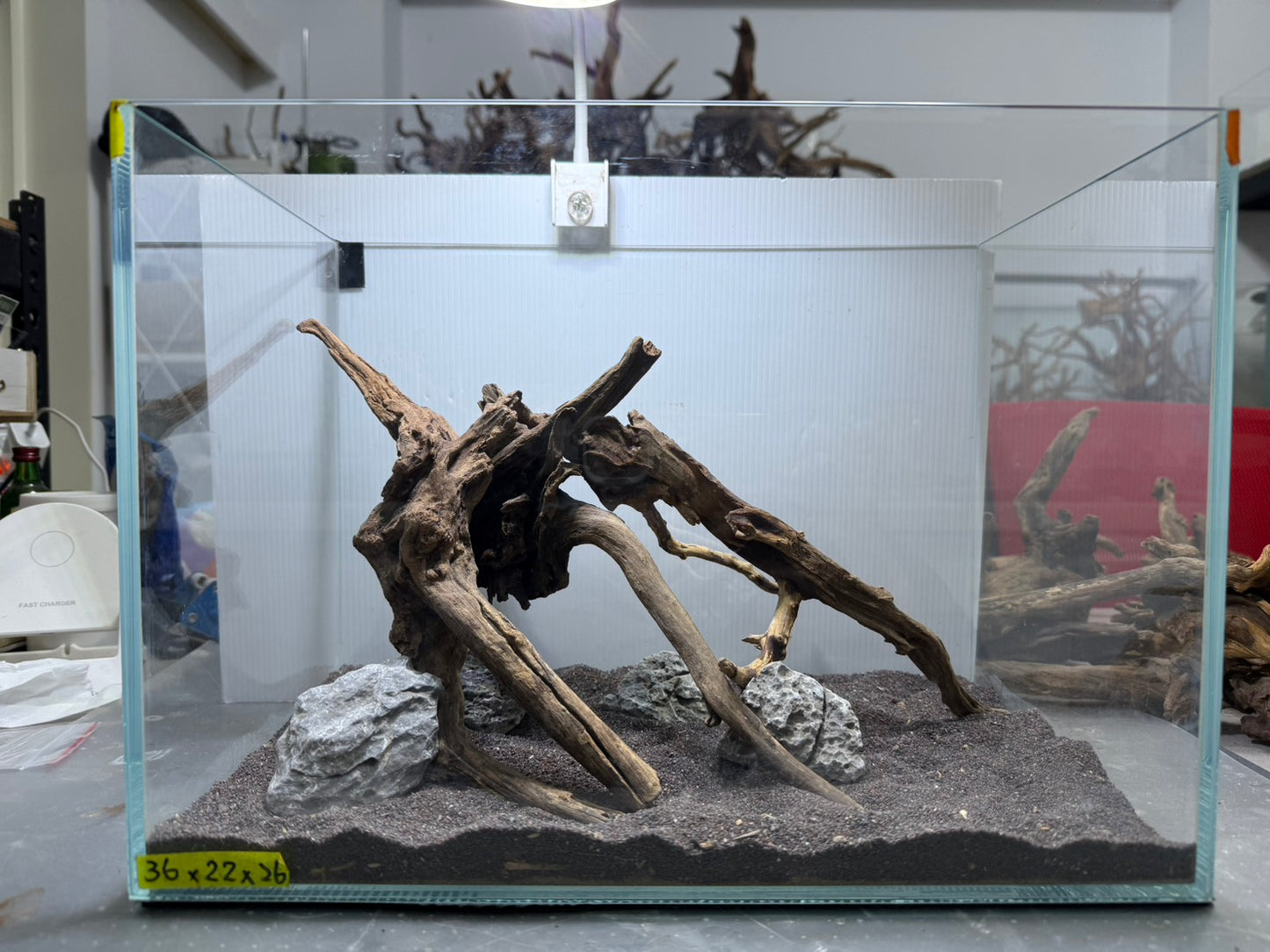 1.2尺標準缸(36*22*26) 沉木造景