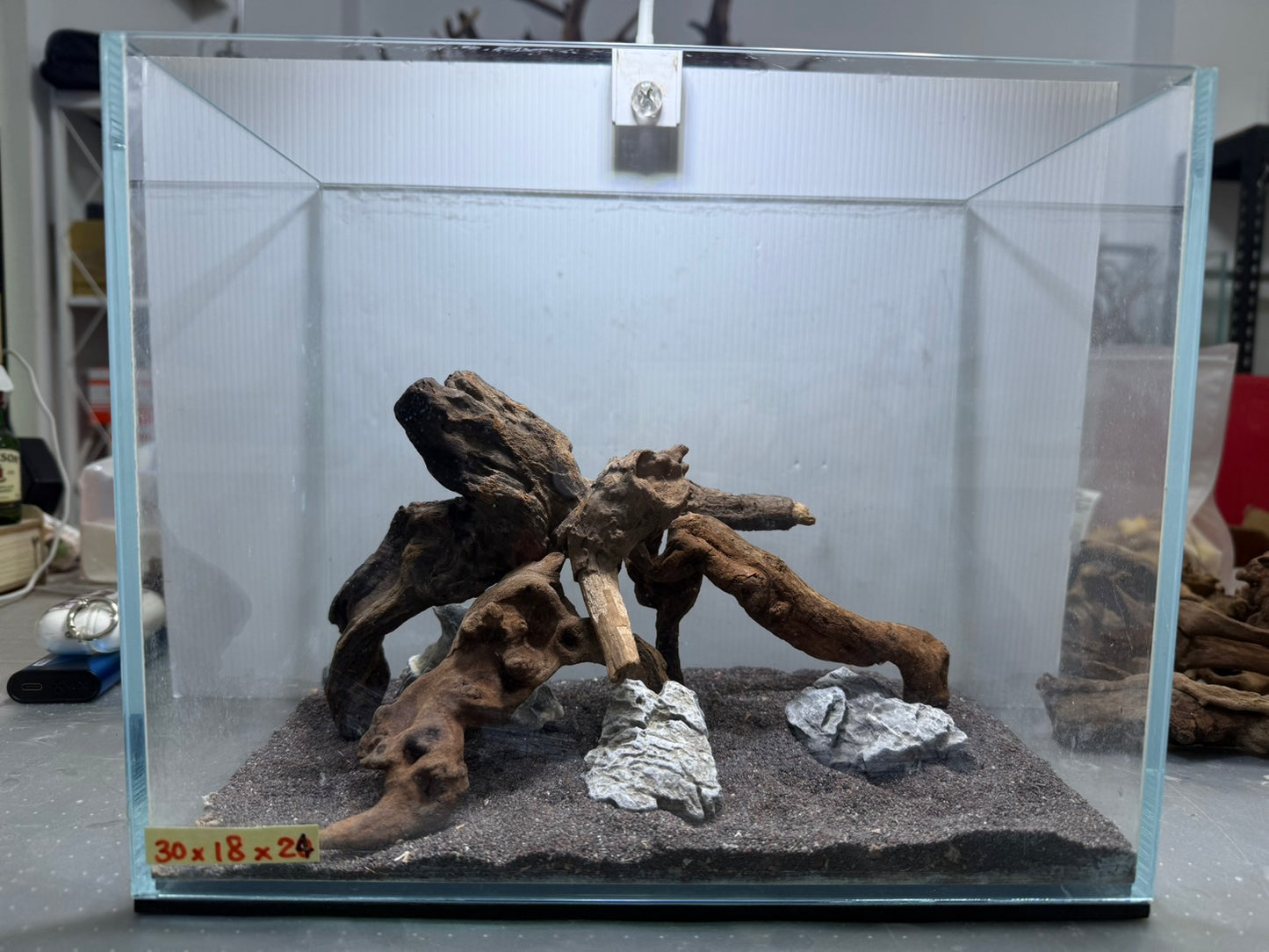 1尺標準缸(30*18*24) 沉木造景