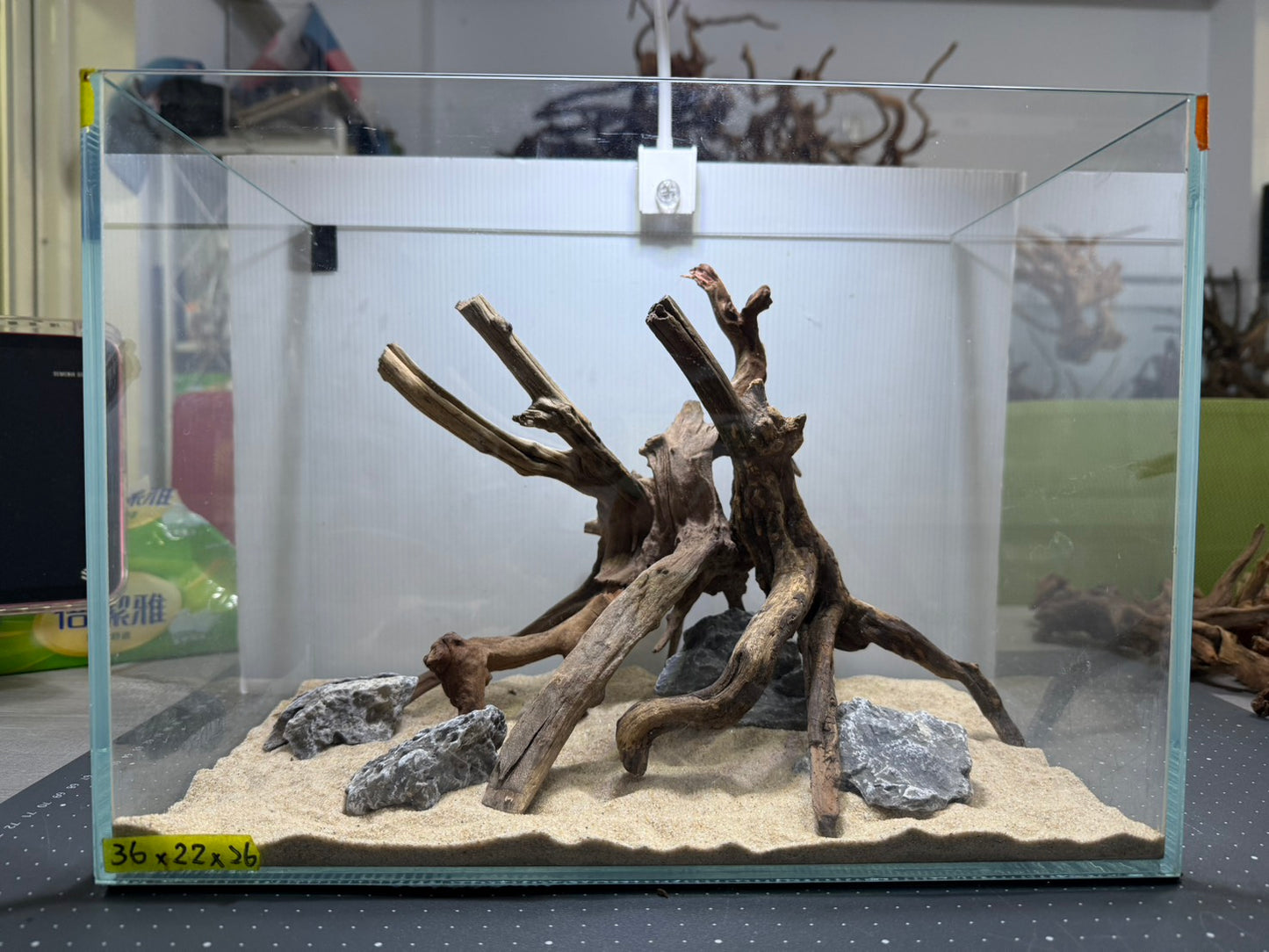 1.2尺標準缸(36*22*26) 沉木造景