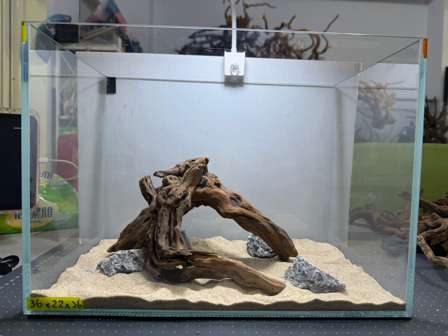 1.2尺標準缸(36*22*26) 沉木造景