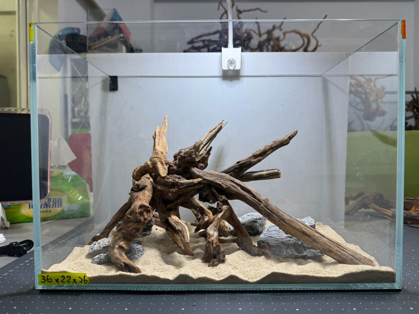 1.2尺標準缸(36*22*26) 沉木造景