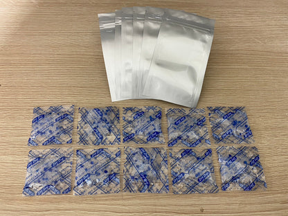 a blue towel on a blue and white glass 